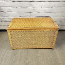Wicker Trunk Chest Storage Box