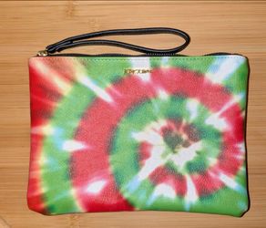 Betsey Johnson Tye Dye Wristlet Pouch Bag Clutch