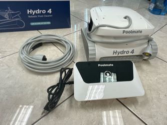 Corded Poolmate Hydro 4 Robotic Pool Vacuum Cleaner,Wall Climbing App Control Dual Turb