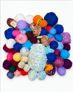 Large Mixed Lot of Yarn Balls
