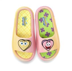 Sponge Bob and Patrick Slide Sandals Size 7