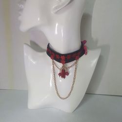 Handmade Kite Choker With Red