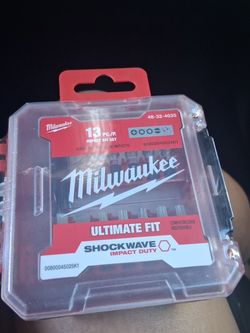 Milwaukee drill bit sets and impact drill set