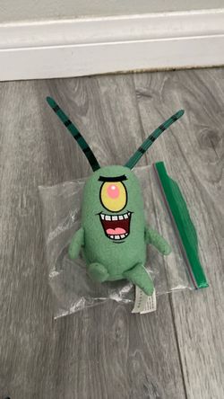 Nickelodeon Spongebob Squarepants Plankton Character 6" Stuffed Plush No Tag