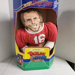VTG NEW 1991 ACE MVP Sports Joe Montana Tackling Dummies 24" Plush Doll NFL