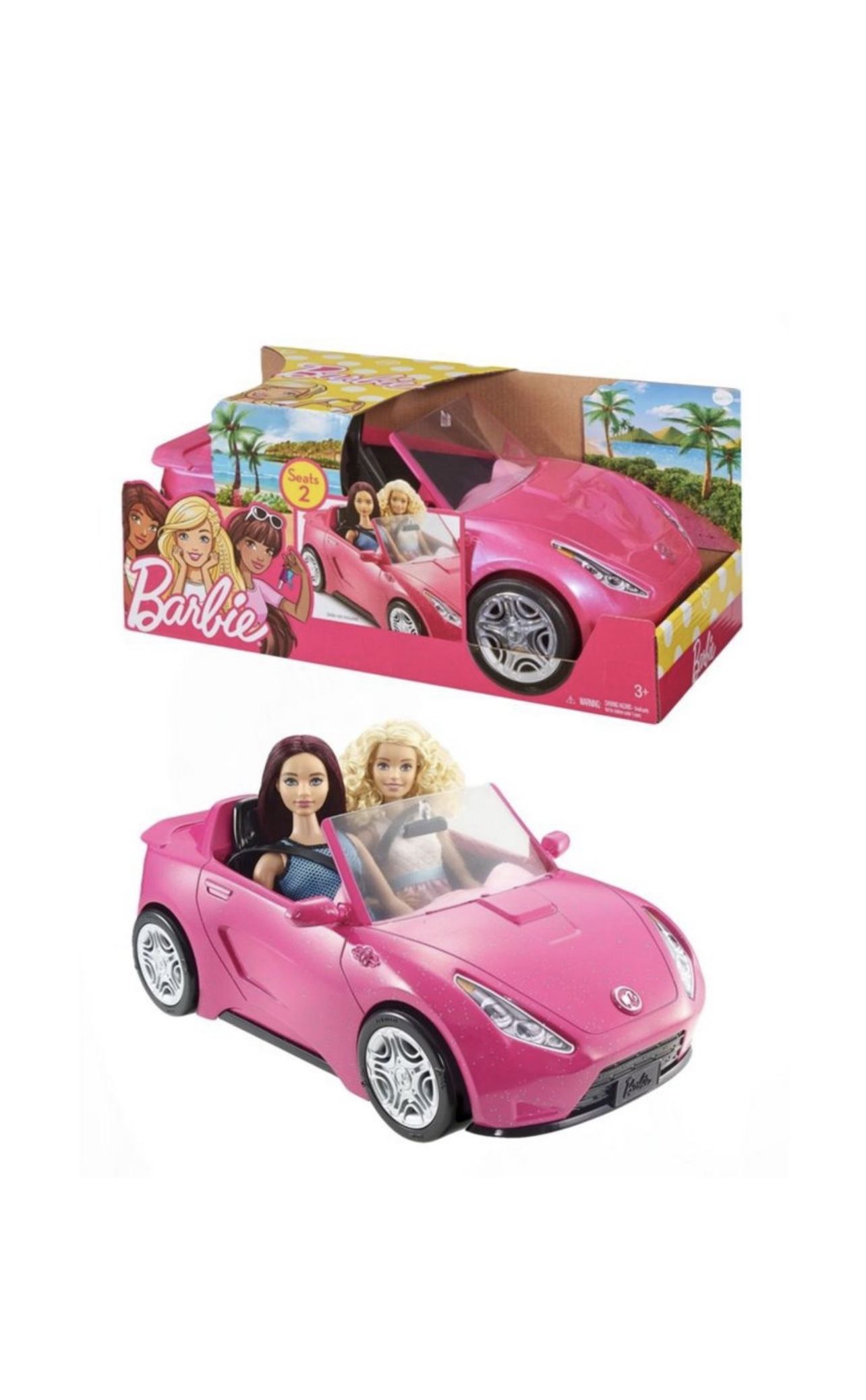 Valentine's Day Gift BARBIE Convertible PINK Car