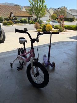 Bike and a scooter