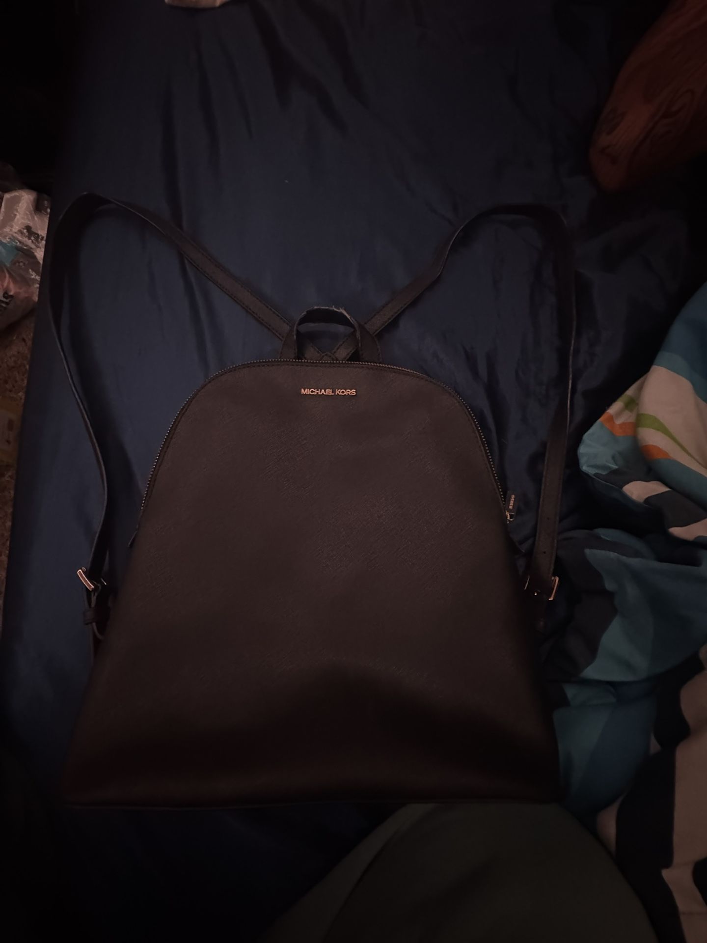 black Michael Kors backpack