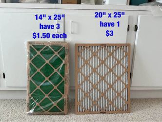Furnace   filters   (NEW)  -  $3  each