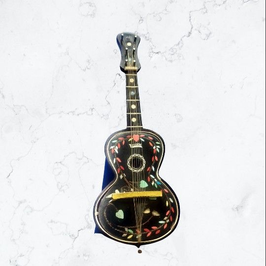 NAPOLI VINTAGE GUITAR MUSIC BOX