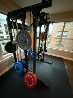 Need to Move / Sell ASAP - Major Fitness All-in-One Home Gym (Smith Machine + Cable System + Bench + Plates)