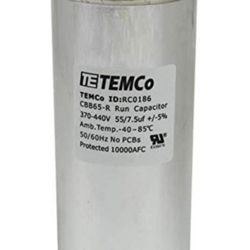 Dual Run Capacitor 55 + 7.5 370/440vac Central AC - Air Conditioner Dual Run Cap