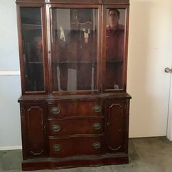 Mahogany china cabinet