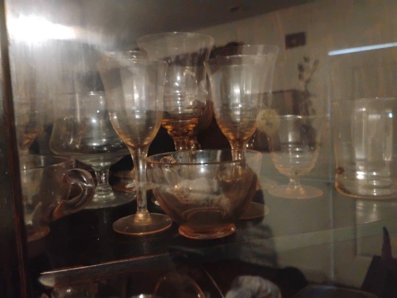 Antique Depression Glass Pink
