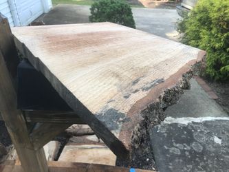 Large outdoor table top. Solid natural Oak