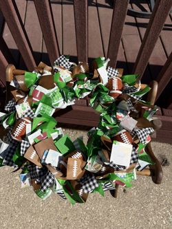Football Wreath, Door Hanger Or Wall Decoration