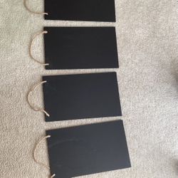 6 Chalkboards With Rope