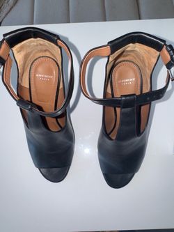 Givenchy black leather Paris booties
