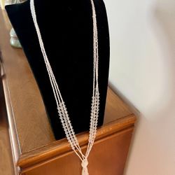 Long Length Beaded Necklace 