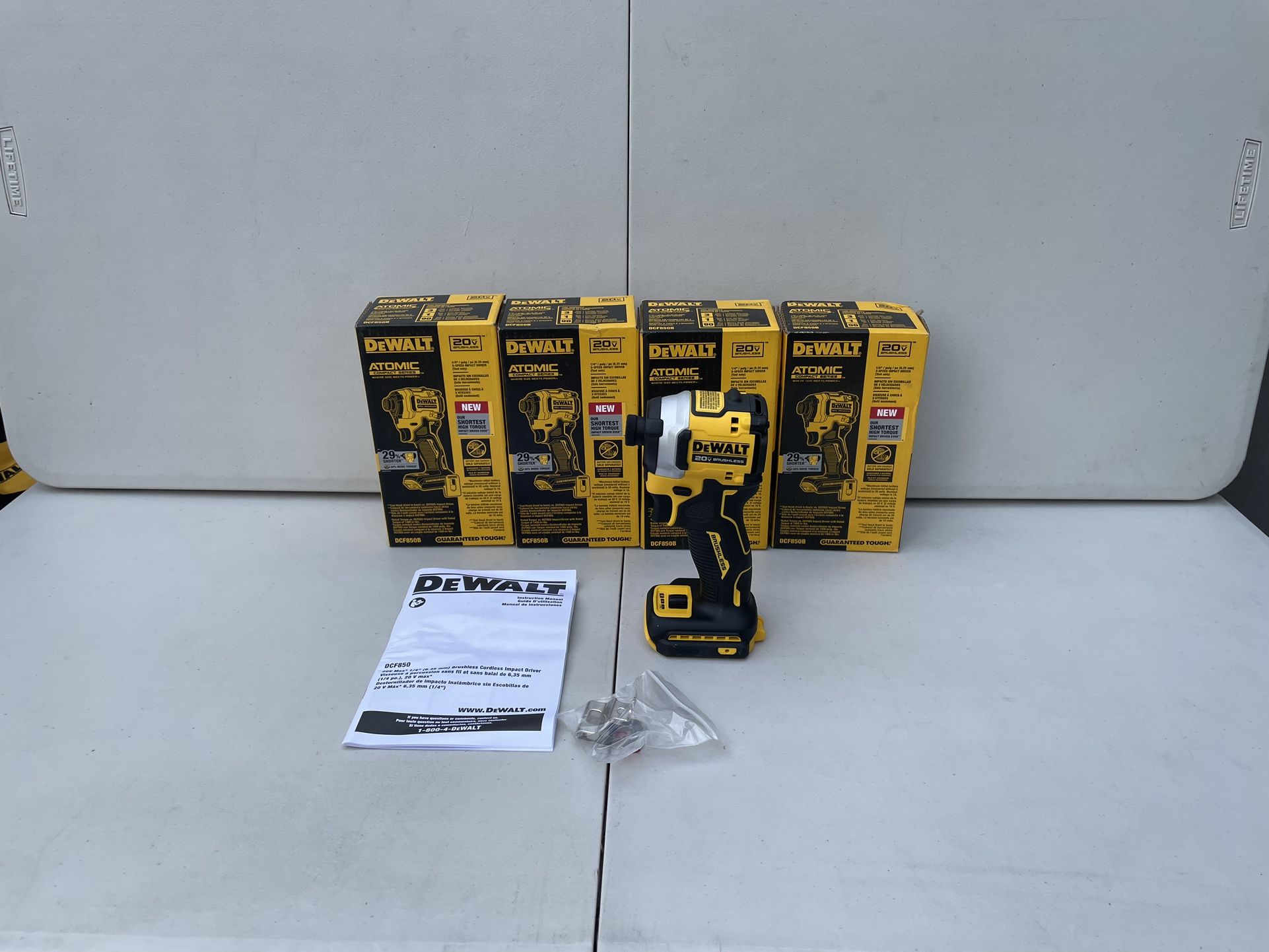 Dewalt 1/4” Impact Driver 3-Speed Atomic Compact Series Model DCF850 (Tool Only)