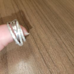 Real White Gold Diamond Ring