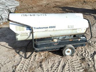 LARGE LB White Tradesman K600 600,000 BTU Diesel Kerosene Fired Heater