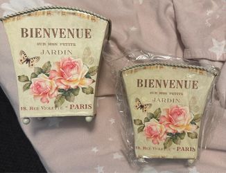 Gallerie II French Themed Decorative Containers or Planters