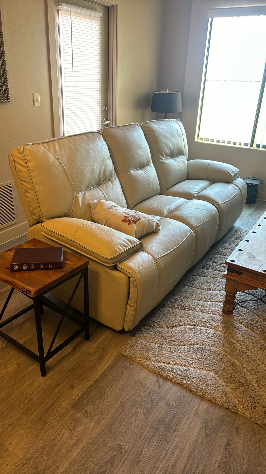 White Leather Couches