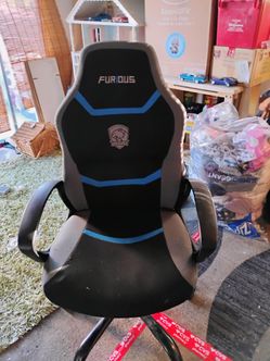Blue Black Gaming Chair