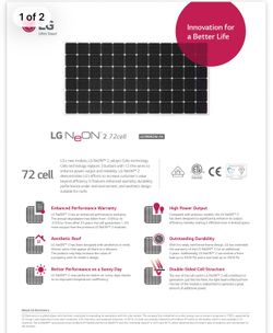 LG NEON 390 WATT Solar panles!