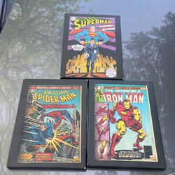 Marvel Art ! All 3 For Only $10 Great For Any Man Cave Cool Art Licenced By Marvel ! Great Items Great Price 