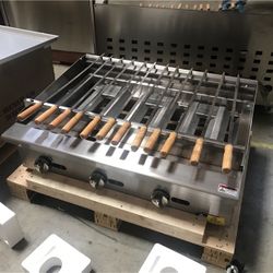 36 Inch Propane Natural Gas Commercial Beef Lule Chicken Shish Kabob Broiler With 12 Skewers