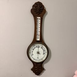 Victorian Aneroid Wheel Barometer