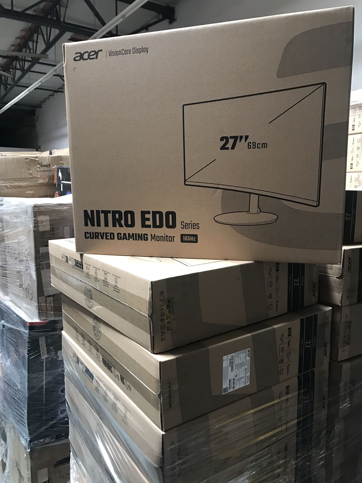 Acer Nitro ED270R Mbmiiphx 27" Full HD 1920 x 1080 VA 1500R Curved Gaming Monitor