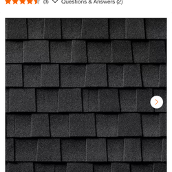 5 bundels of GAF Timberline roof shingles in charcol