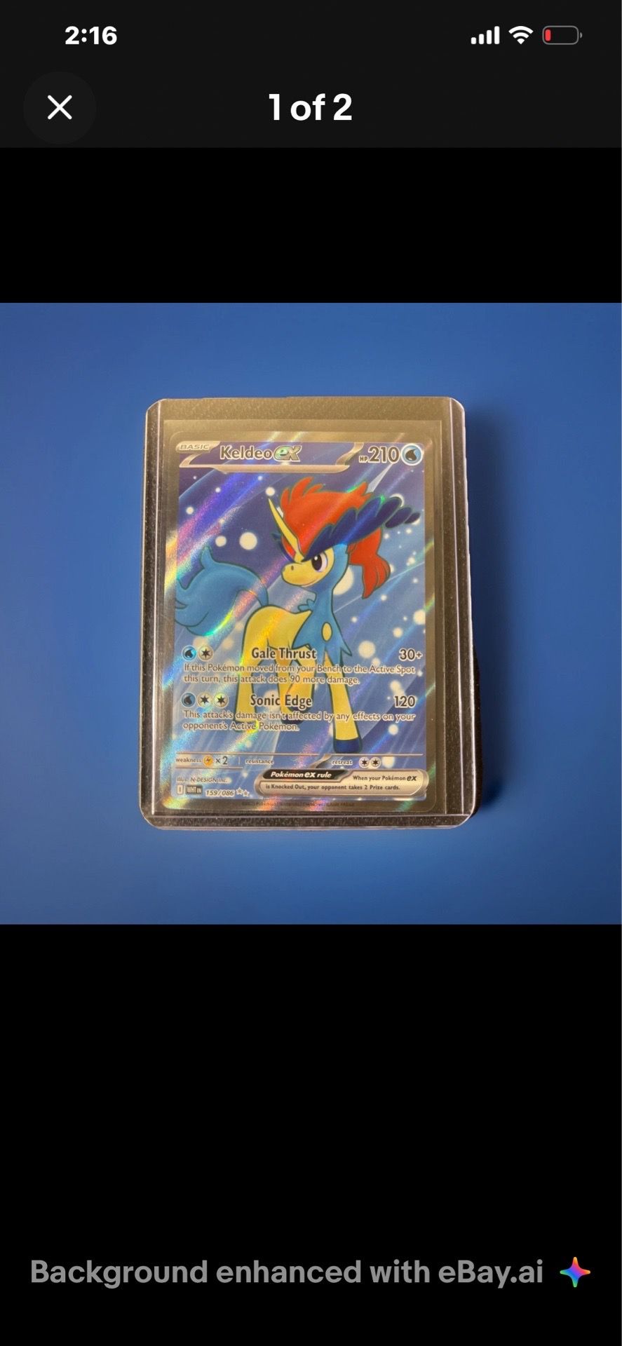 Keldeo ex 159/086 Sv: White Flare Holo