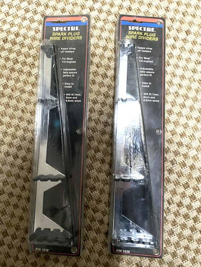 Spectre Performance 1638 Chrome V8 Spark Plug Wire Loom Set of two (2)