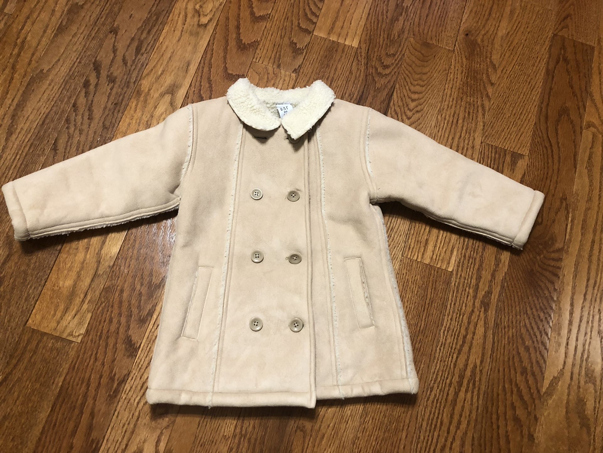 Baby Gap Toddler Child Sherpa Jacket Coat Size 3T, Excellent Condition, $10 Cash At Pickup In Apex
