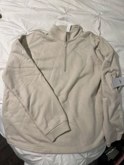 alo mens quarter zip xl - gravel