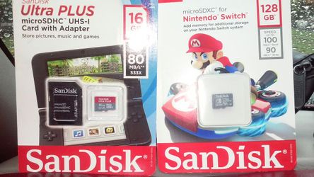 Nintendo switch SD cards