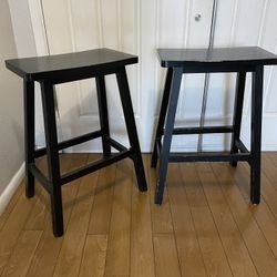 Stool Wood (2)  24 Inches High / 16.5 Inches Wide 