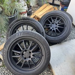 Black 19inch Rims With Tires