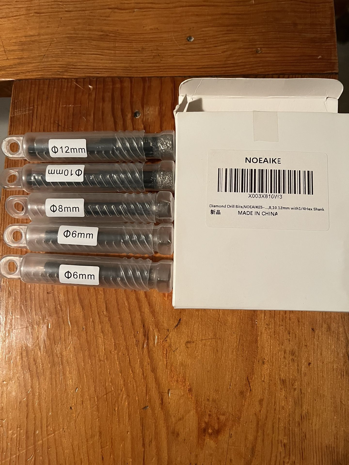 5 Piece Diamond Drill Bits