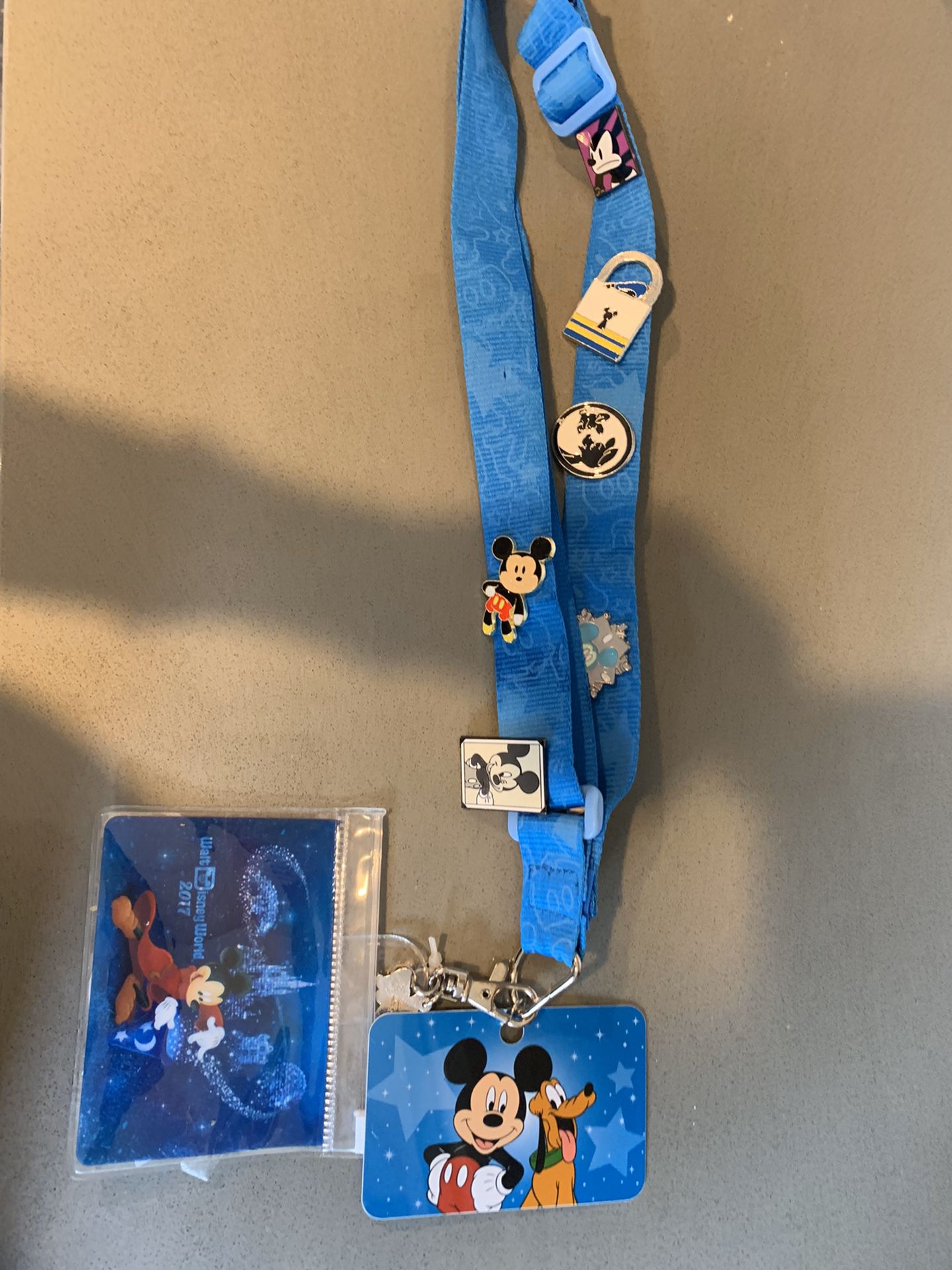 Disney lanyard with pins