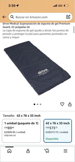 Drive Medical Premium Guard Gel Foam Mattress Overlay