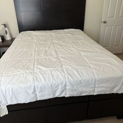 Queen Sized Bed, Mattress, Box spring, Frame
