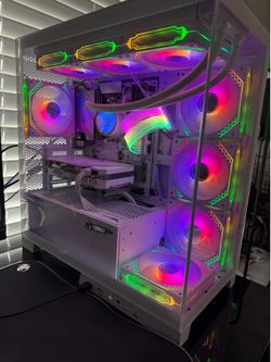White RGB Gaming PC | RTX 4060 | Ryzen 7 5700X | 32GB RAM