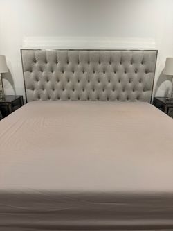 Z Gallerie Prague King Bedframe & Jules Bench