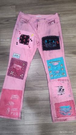 Pink Punk Rock Jeans 