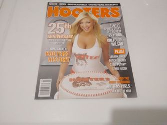 Hooter's 25th anniversary edition magazine
